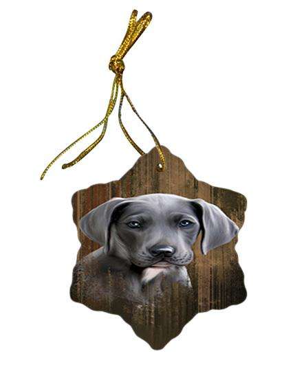 Rustic Great Dane Dog Star Porcelain Ornament SPOR50406
