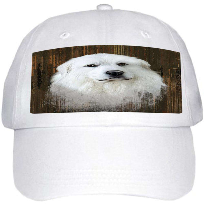 Rustic Great Pyrenee Dog Ball Hat Cap HAT55467