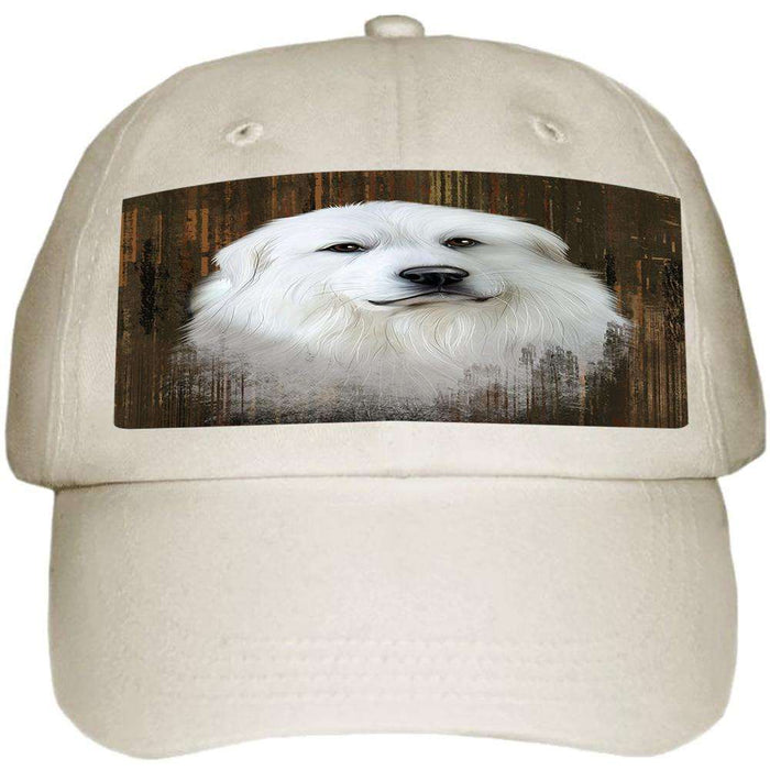 Rustic Great Pyrenee Dog Ball Hat Cap HAT55467