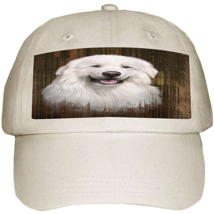 Rustic Great Pyrenee Dog Ball Hat Cap HAT55473