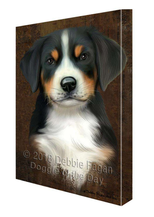 Rustic Greater Swiss Mountain Dog Canvas Print Wall Art Décor CVS107864