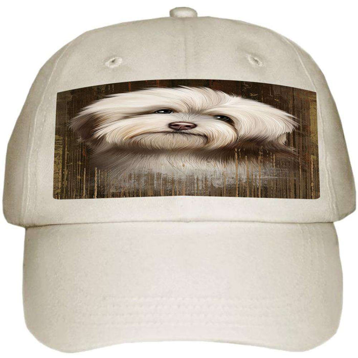 Rustic Havanese Dog Ball Hat Cap HAT55002