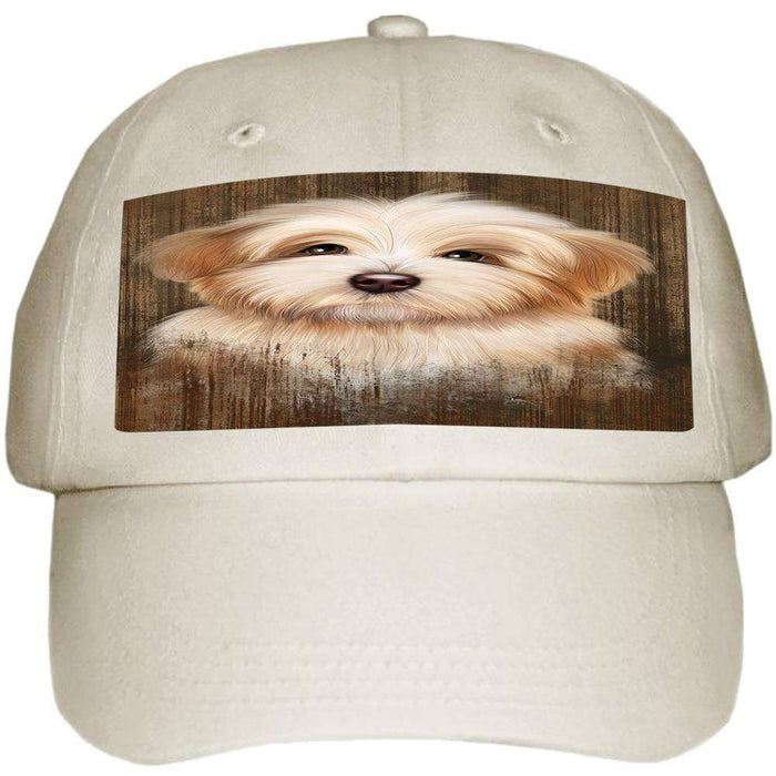 Rustic Havanese Dog Ball Hat Cap HAT55011