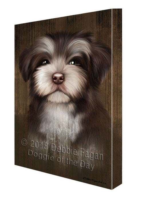 Rustic Havanese Dog Canvas Print Wall Art Décor CVS70046