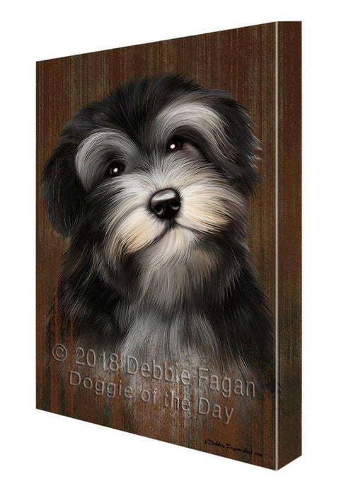 Rustic Havanese Dog Canvas Print Wall Art Décor CVS70064