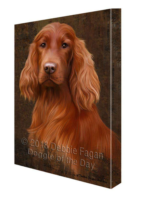 Rustic Irish Setter Dog Canvas Print Wall Art Décor CVS107873