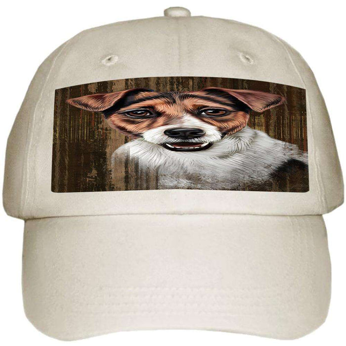 Rustic Jack Russell Terrier Dog Ball Hat Cap HAT55017