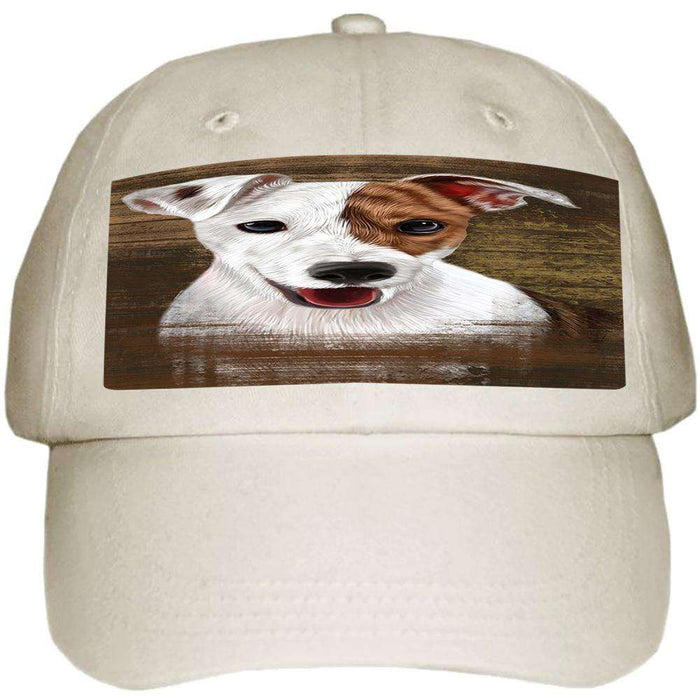 Rustic Jack Russell Terrier Dog Ball Hat Cap HAT55023