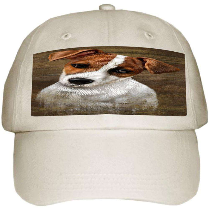 Rustic Jack Russell Terrier Dog Ball Hat Cap HAT55026