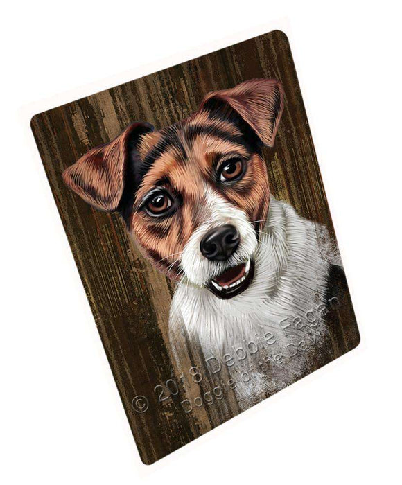 Rustic Jack Russell Terrier Dog Blanket BLNKT69933