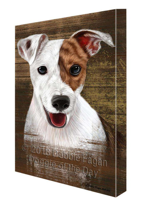 Rustic Jack Russell Terrier Dog Canvas Print Wall Art Décor CVS70091