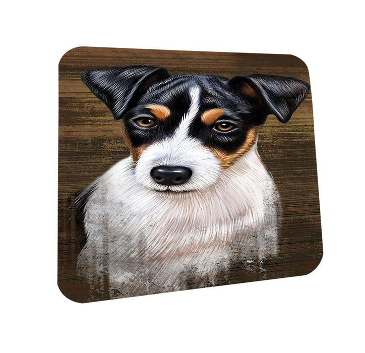 Rustic Jack Russell Terrier Dog Coasters Set of 4 CST50382