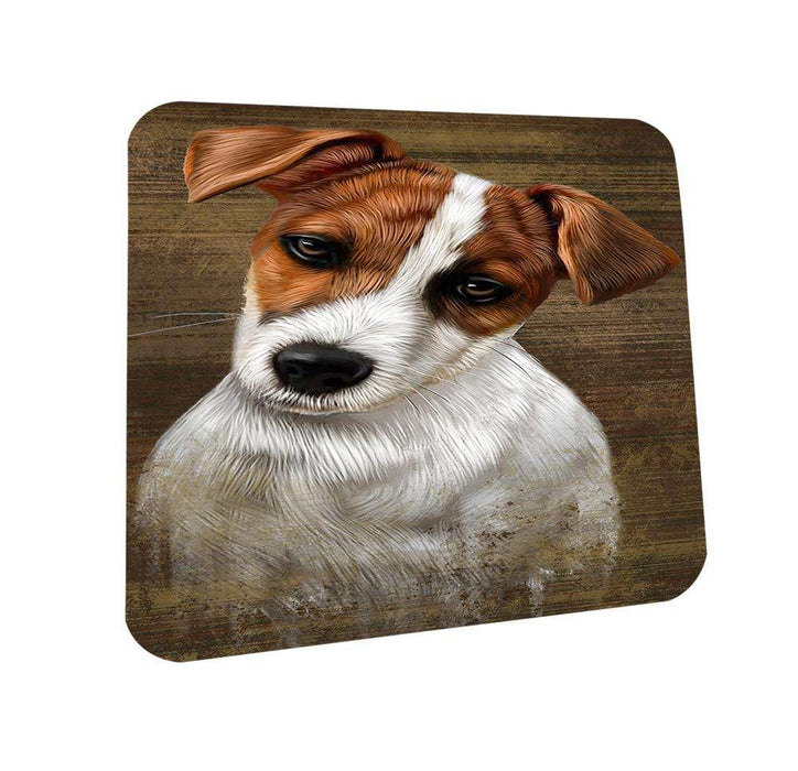 Rustic Jack Russell Terrier Dog Coasters Set of 4 CST50384