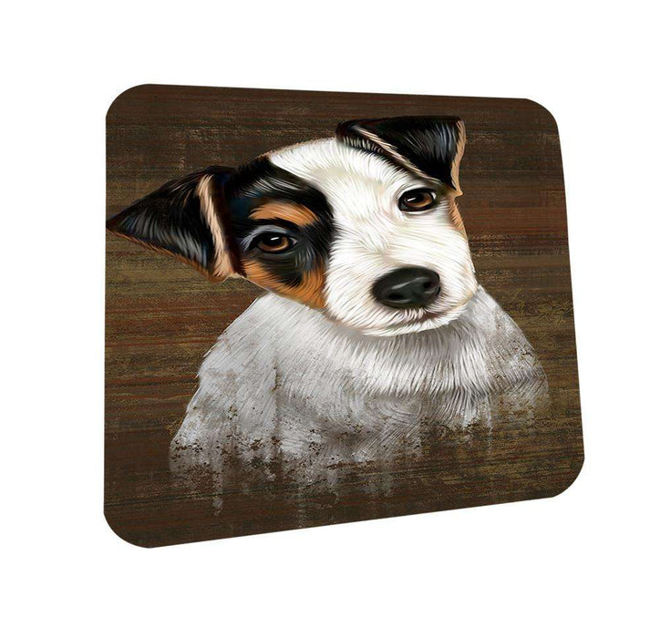 Rustic Jack Russell Terrier Dog Coasters Set of 4 CST50385