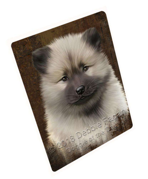 Rustic Keeshond Dog Cutting Board C67794