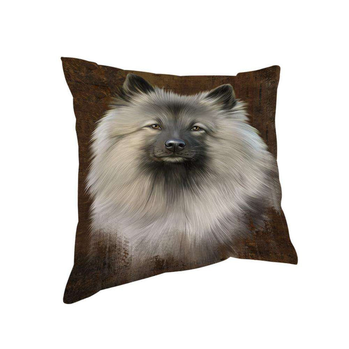 Rustic Keeshond Dog Pillow PIL74420