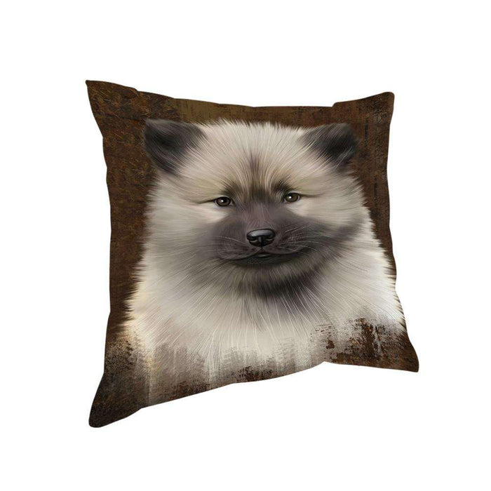 Rustic Keeshond Dog Pillow PIL74424