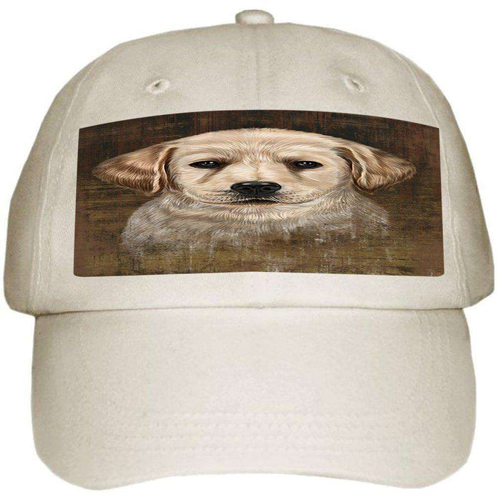 Rustic Labrador Retriever Dog Ball Hat Cap HAT48471