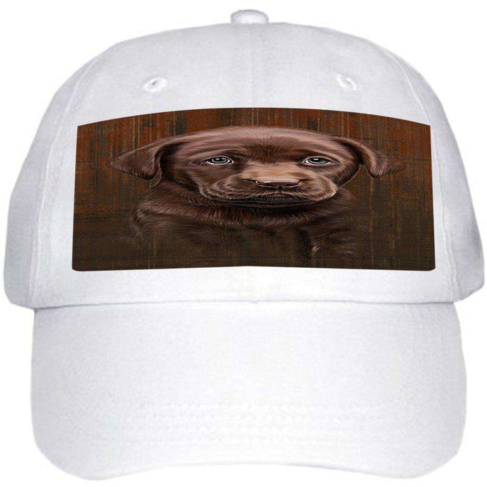 Rustic Labrador Retriever Dog Ball Hat Cap HAT48486
