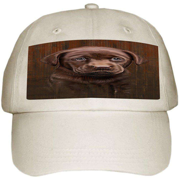 Rustic Labrador Retriever Dog Ball Hat Cap HAT48486