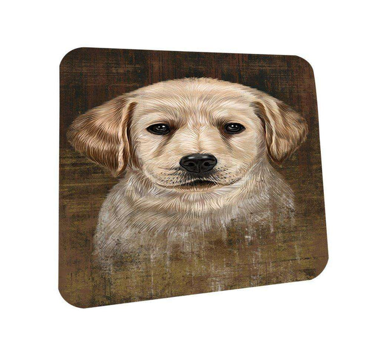 Rustic Labrador Retriever Dog Coasters Set of 4 CST48205