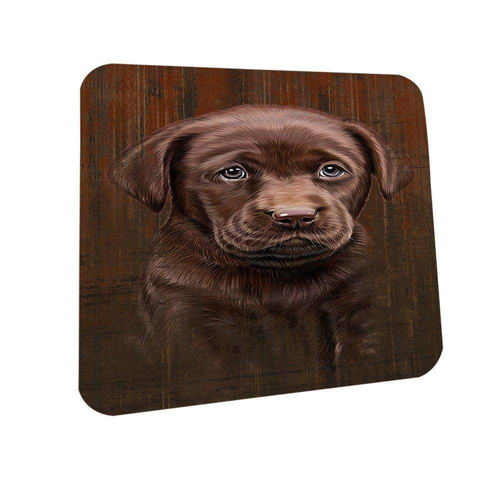 Rustic Labrador Retriever Dog Coasters Set of 4 CST48210