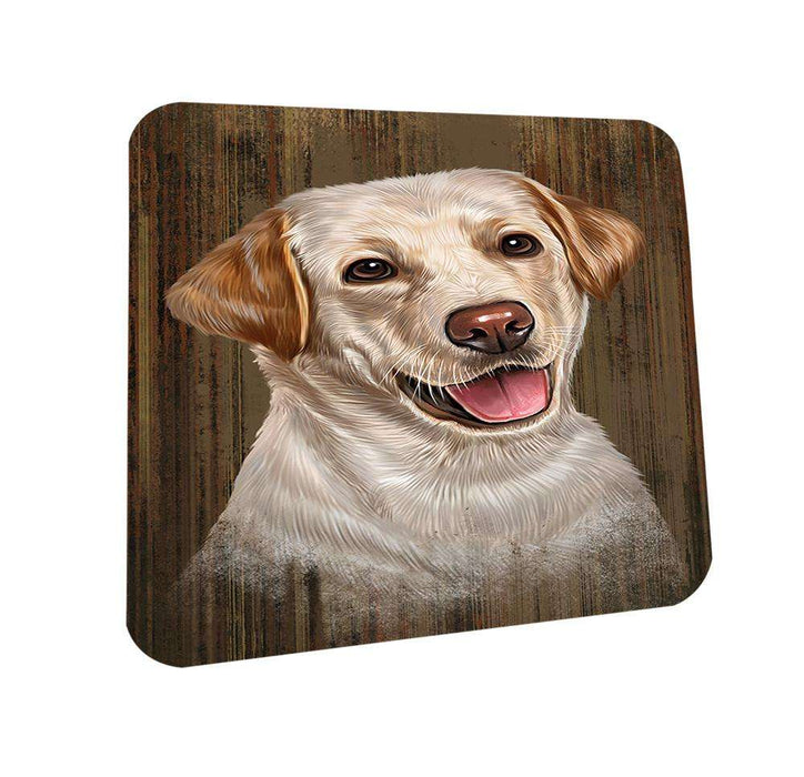 Rustic Labrador Retriever Dog Coasters Set of 4 CST50386