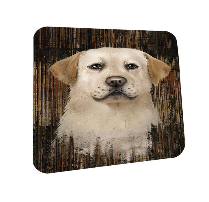 Rustic Labrador Retriever Dog Coasters Set of 4 CST50529