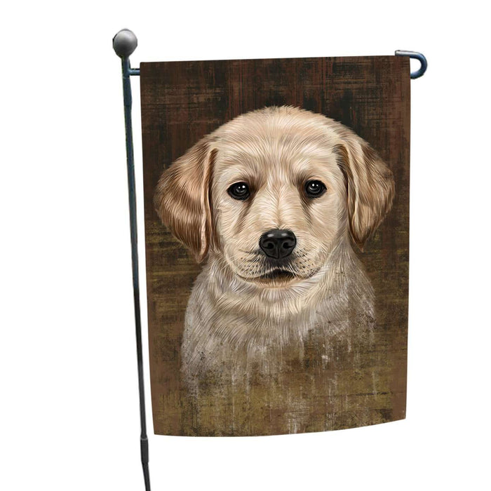 Rustic Labrador Retriever Dog Garden Flag GFLG48138
