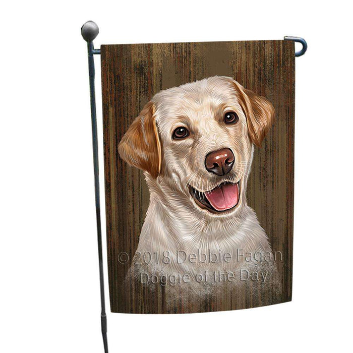 Rustic Labrador Retriever Dog Garden Flag GFLG50314