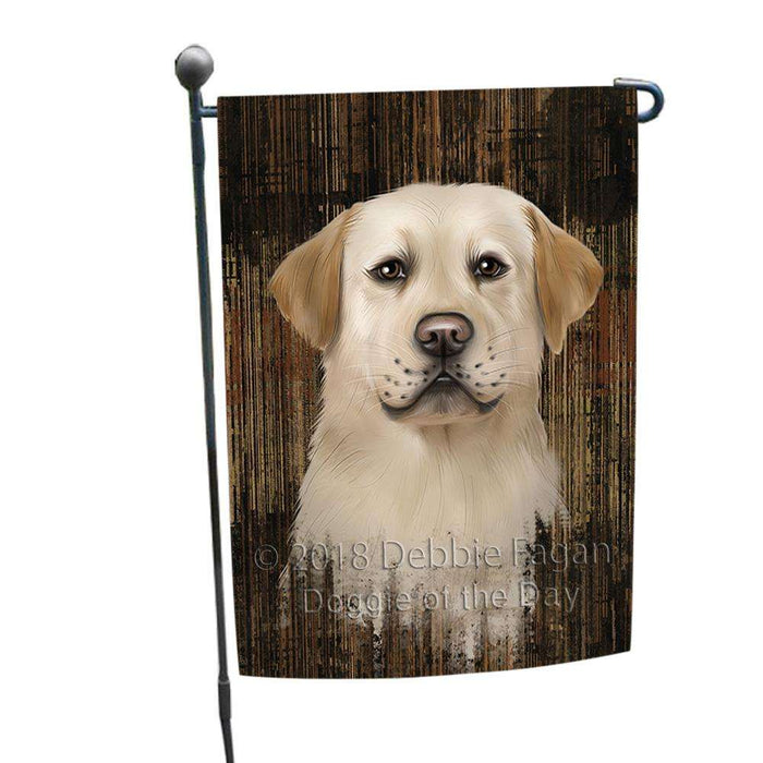 Rustic Labrador Retriever Dog Garden Flag GFLG50463