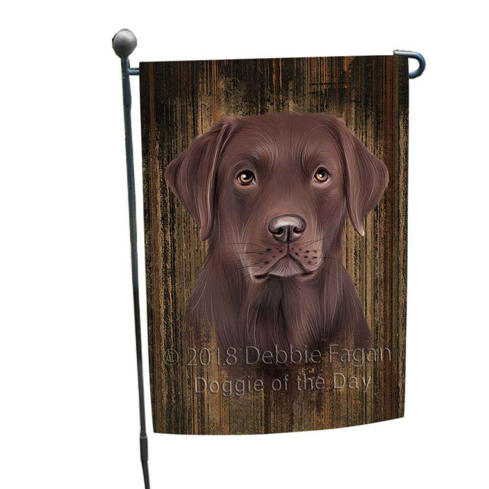 Rustic Labrador Retriever Dog Garden Flag GFLG50464