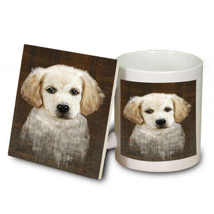 Rustic Labrador Retriever Dog Mug and Coaster Set MUC48239
