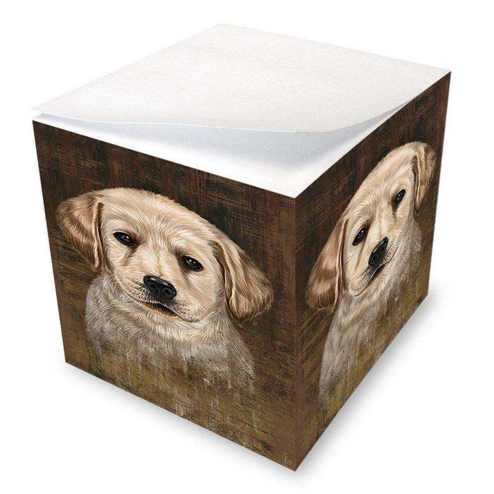 Rustic Labrador Retriever Dog Note Cube NOC48246