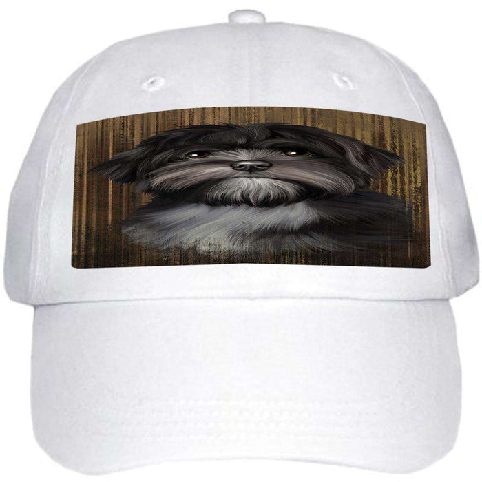 Rustic Lhasa Apso Dog Ball Hat Cap HAT55041