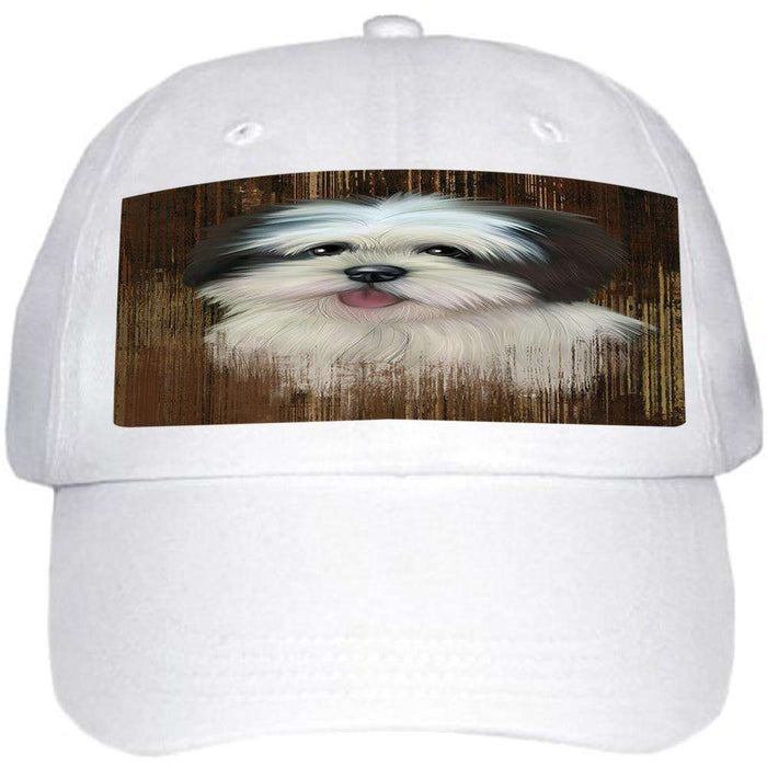 Rustic Lhasa Apso Dog Ball Hat Cap HAT55044