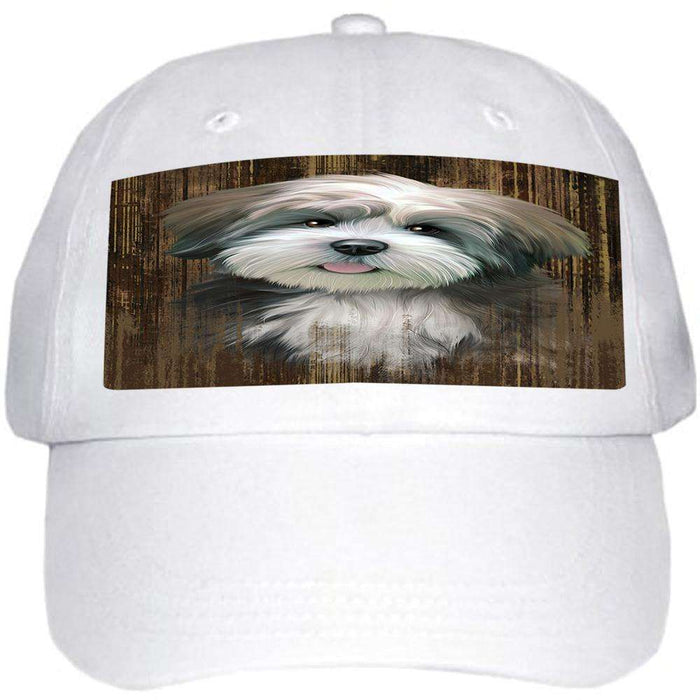 Rustic Lhasa Apso Dog Ball Hat Cap HAT55047