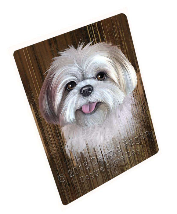 Rustic Lhasa Apso Dog Cutting Board C55326