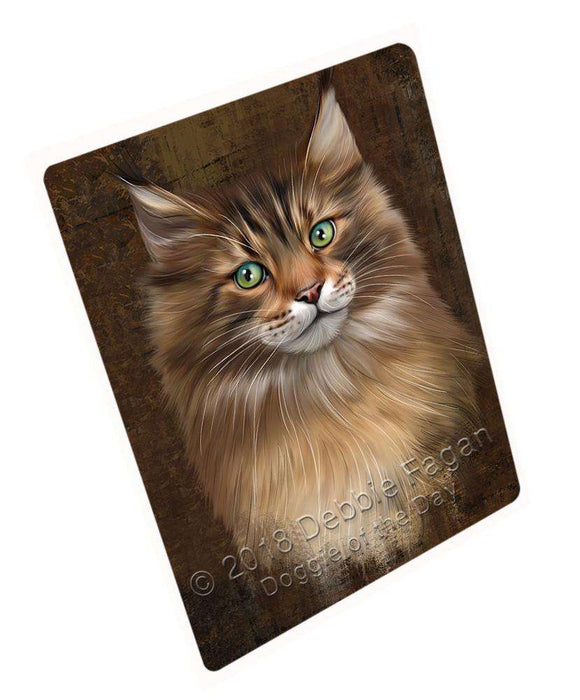 Rustic Maine Coon Cat Large Refrigerator / Dishwasher Magnet RMAG87588