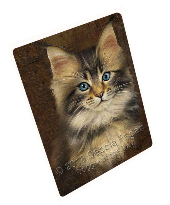 Rustic Maine Coon Cat Large Refrigerator / Dishwasher Magnet RMAG87594