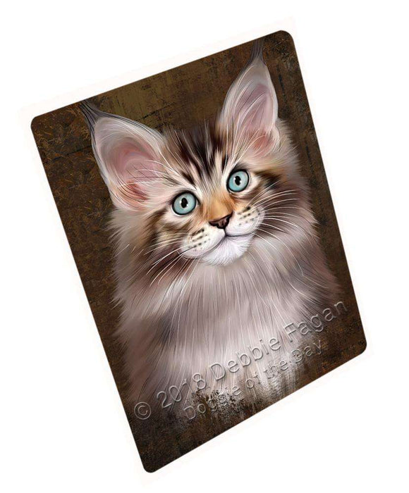 Rustic Maine Coon Cat Large Refrigerator / Dishwasher Magnet RMAG87600