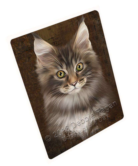 Rustic Maine Coon Cat Large Refrigerator / Dishwasher Magnet RMAG87606