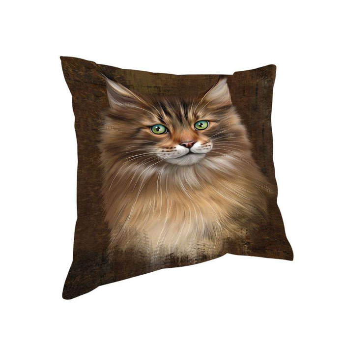Rustic Maine Coon Cat Pillow PIL74428