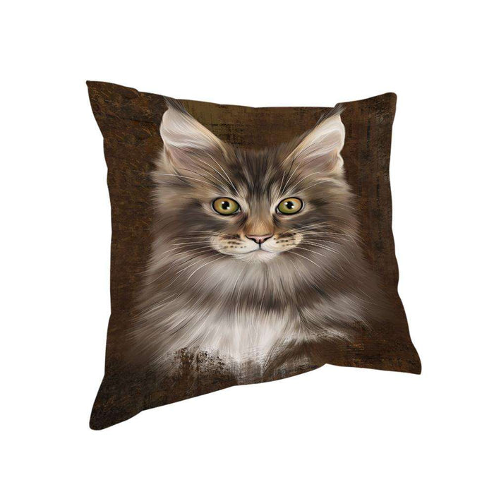 Rustic Maine Coon Cat Pillow PIL74440