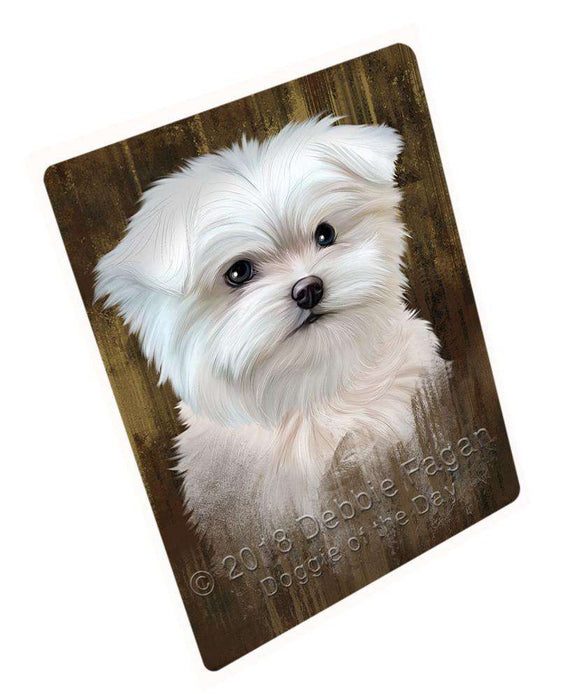 Rustic Maltese Dog Blanket BLNKT70050