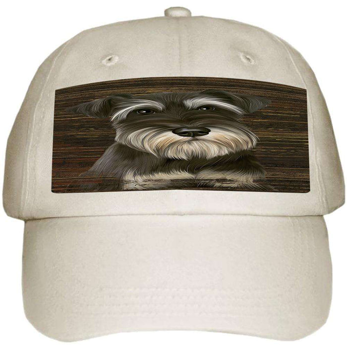 Rustic Miniature Schnauzer Dog Ball Hat Cap HAT55488