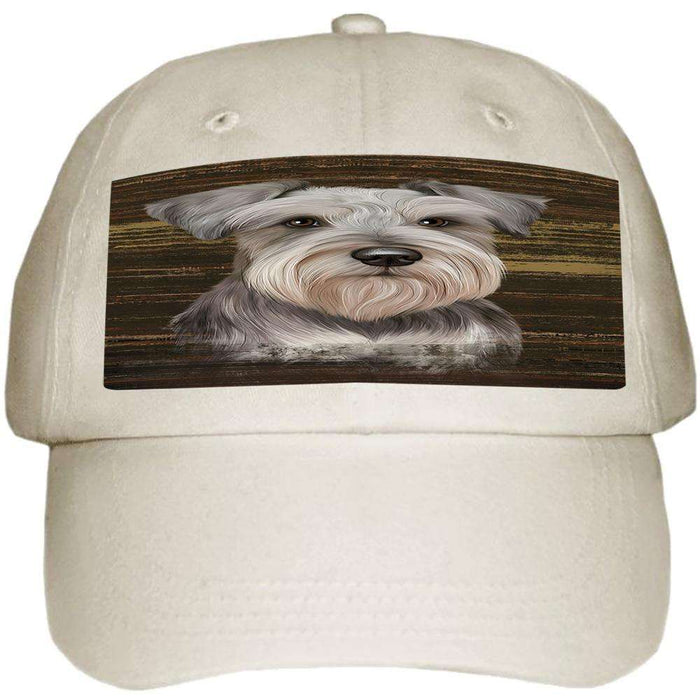 Rustic Miniature Schnauzer Dog Ball Hat Cap HAT55491