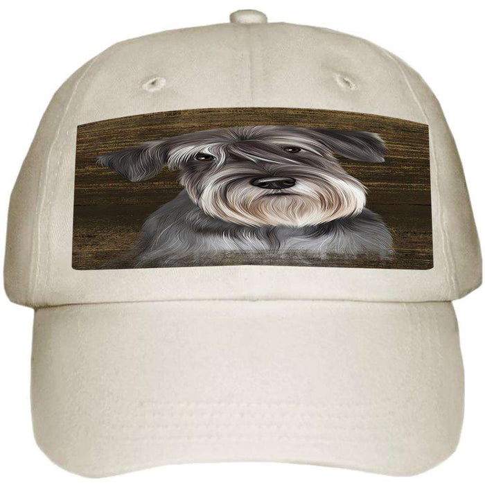 Rustic Miniature Schnauzer Dog Ball Hat Cap HAT55494