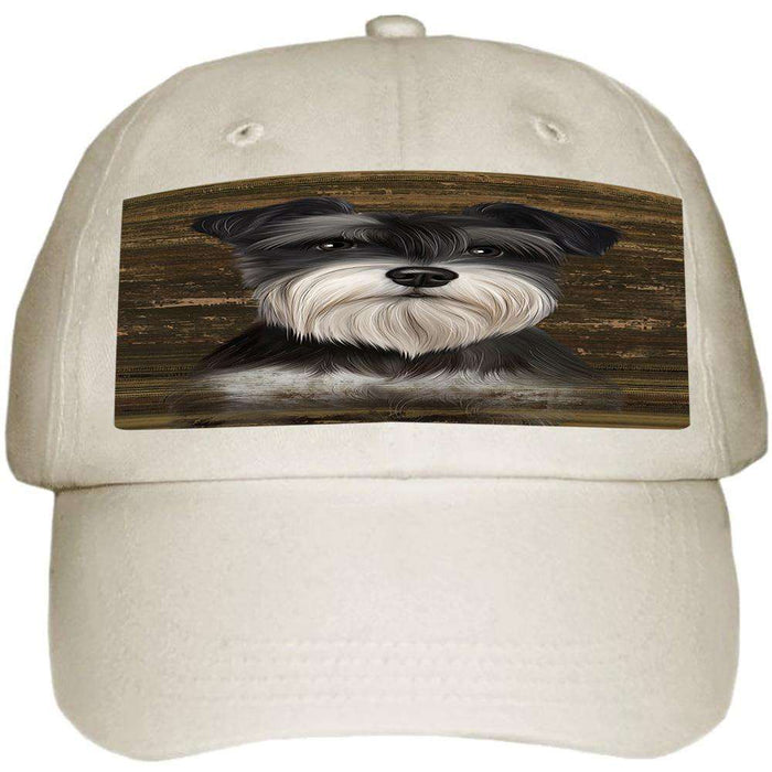 Rustic Miniature Schnauzer Dog Ball Hat Cap HAT55497