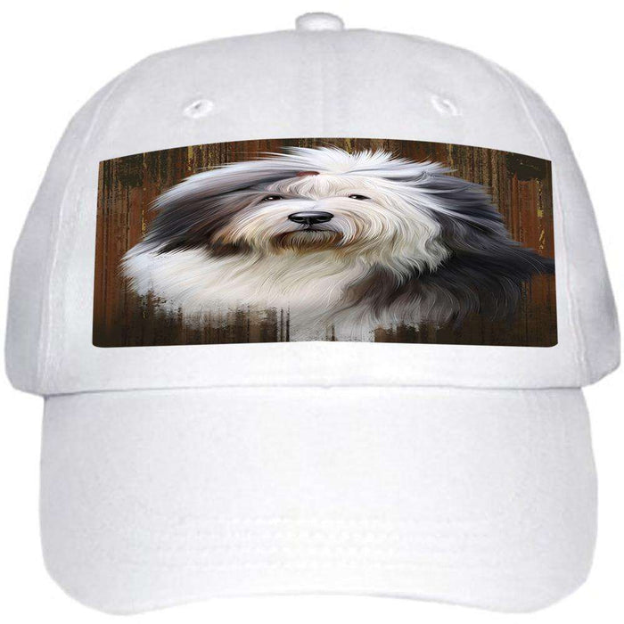 Rustic Old English Sheepdog Ball Hat Cap HAT55065